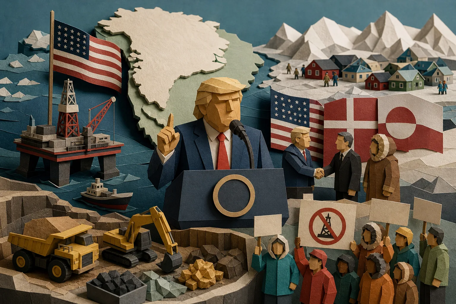 Donald Trump projeta extração massiva de petróleo e minerais na Groenlândia