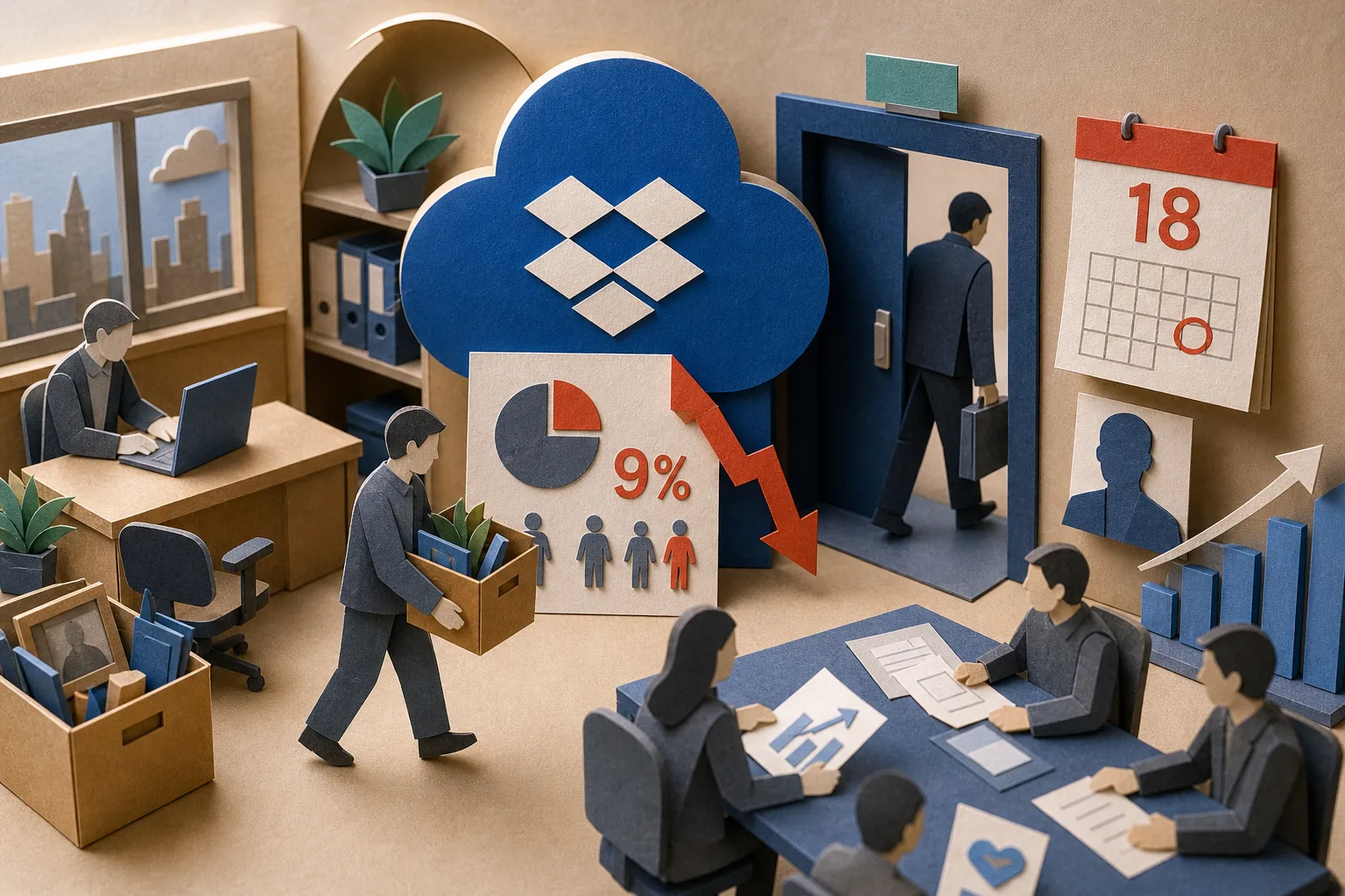 Dropbox reestrutura operação com corte de pessoal e saída do chefe de tecnologia