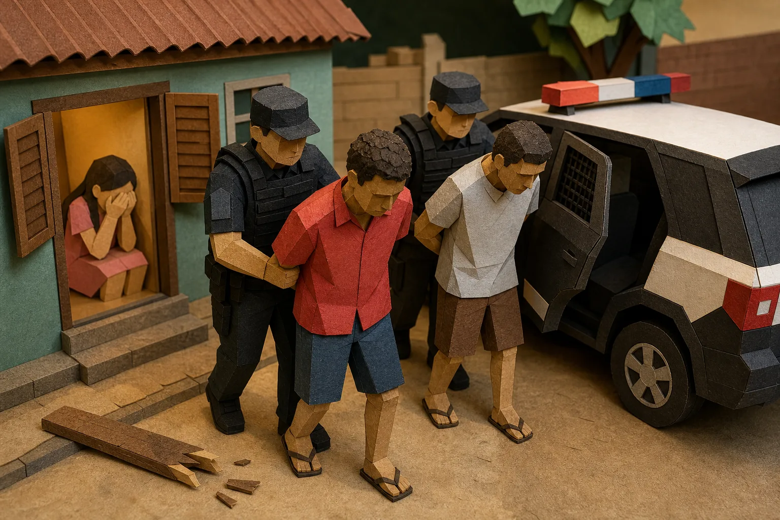 Dupla é presa em Teresina por agredir menina de 12 anos durante roubo a residência