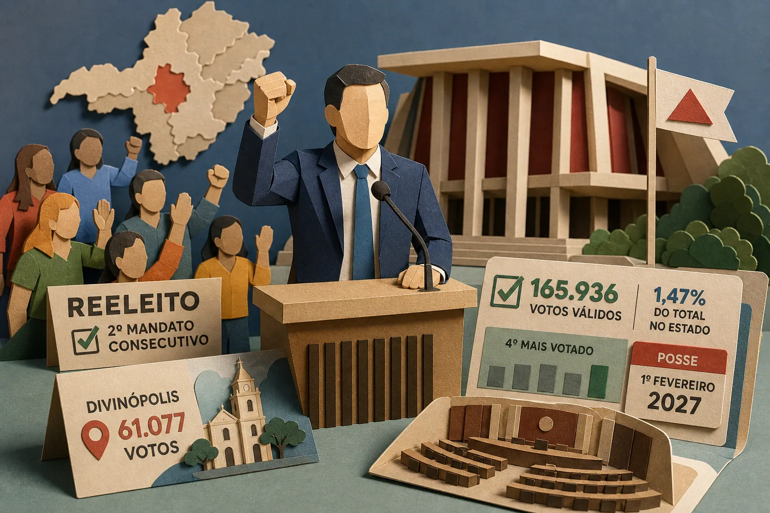 Eduardo Azevedo conquista segundo mandato consecutivo na Assembleia de Minas