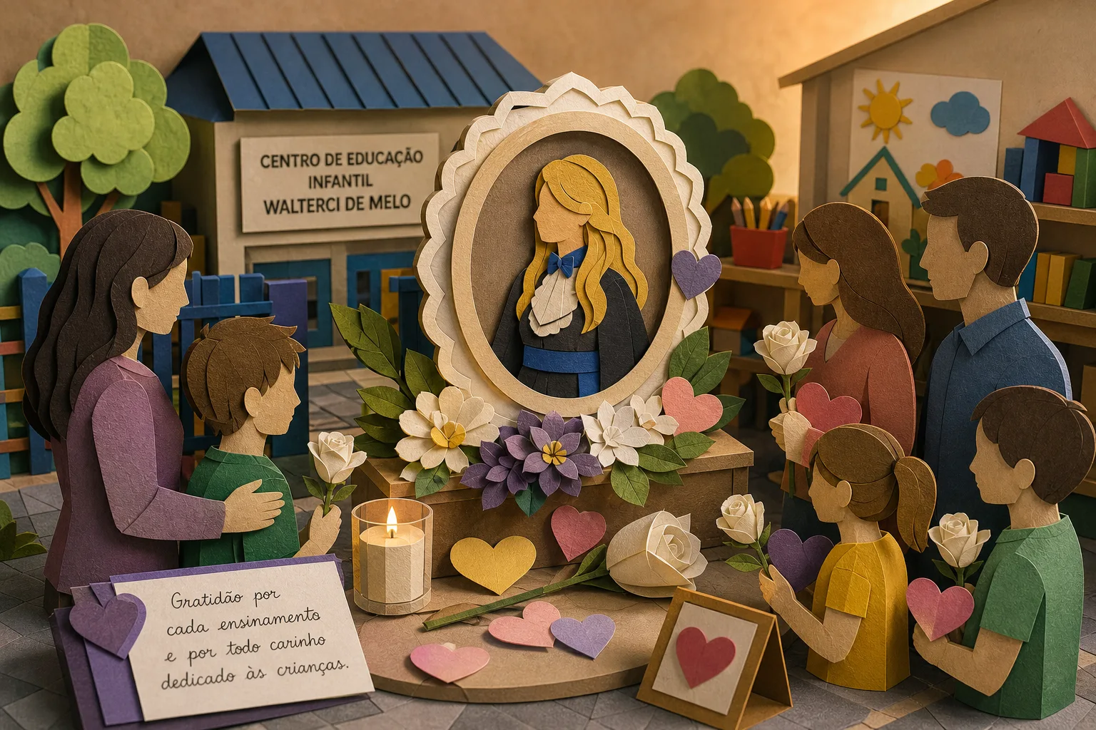 Educadora de Anápolis morre e recebe homenagens de familiares e da comunidade escolar