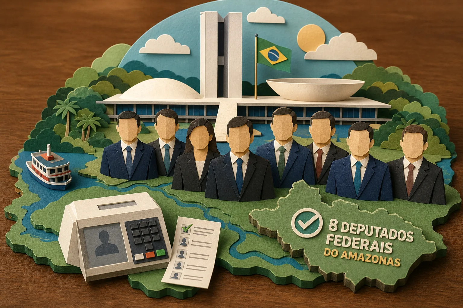 Eleição define oito representantes do Amazonas na Câmara dos Deputados