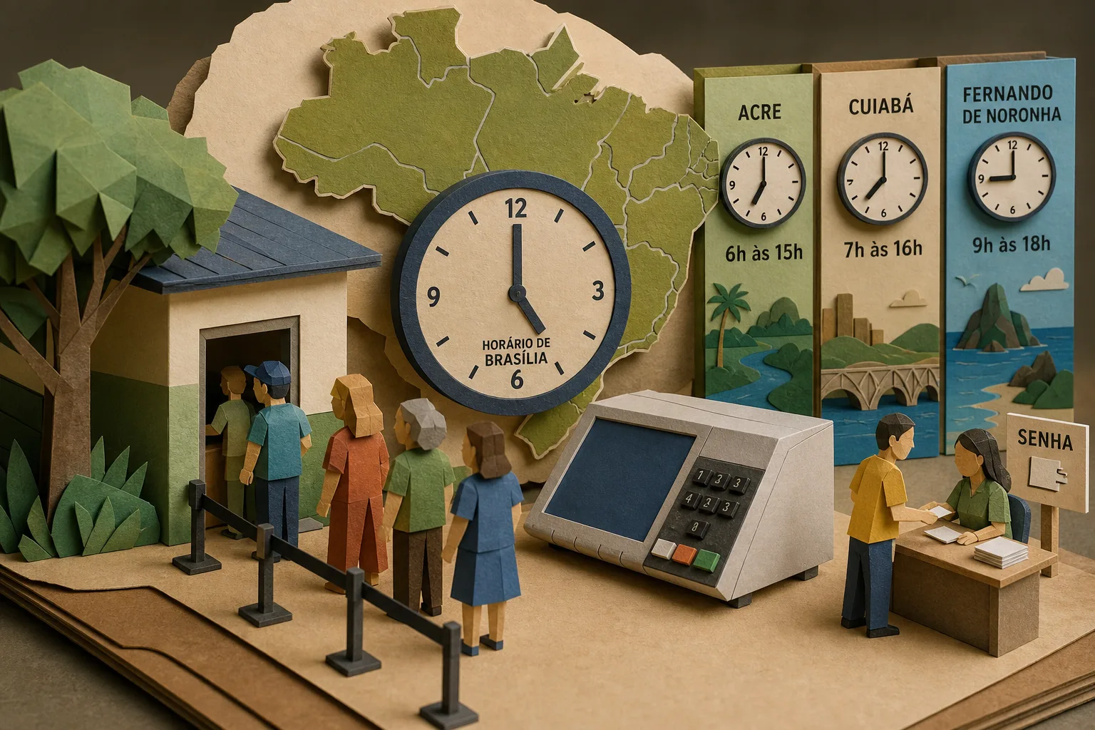 Eleições de 2026 terão votação das 8h às 17h pelo horário de Brasília