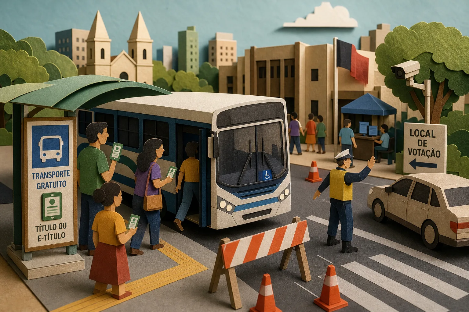 Eleições na Paraíba terão passe livre nos ônibus e trânsito reforçado no domingo