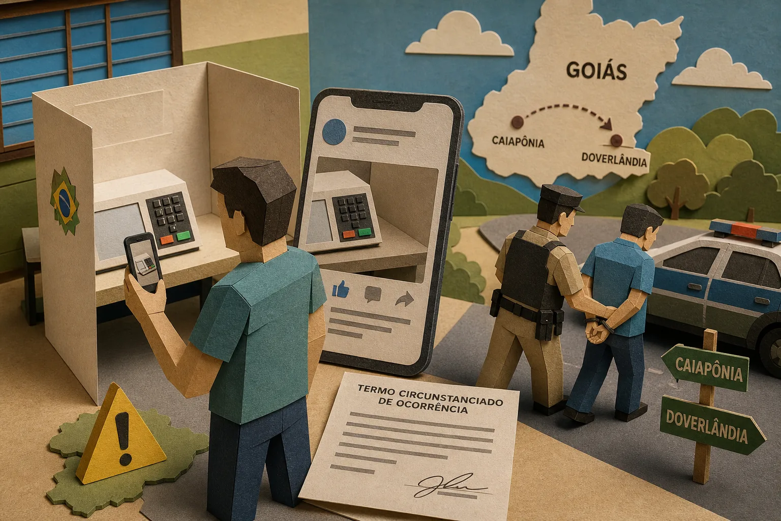 Eleitor é autuado em Goiás após gravar momento do voto e publicar na internet