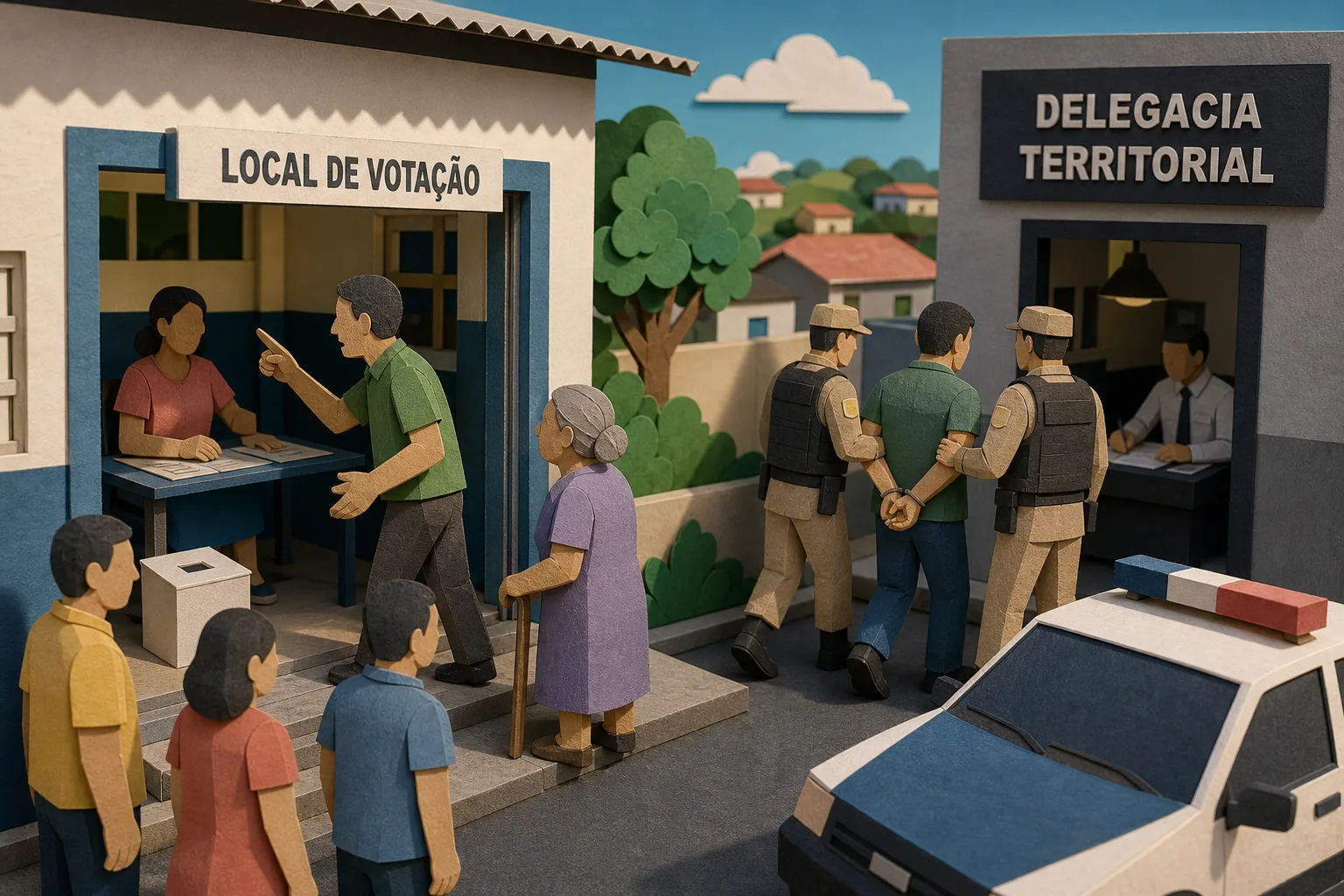 Eleitor é levado à delegacia por desordem e ofensas em local de votação na Bahia