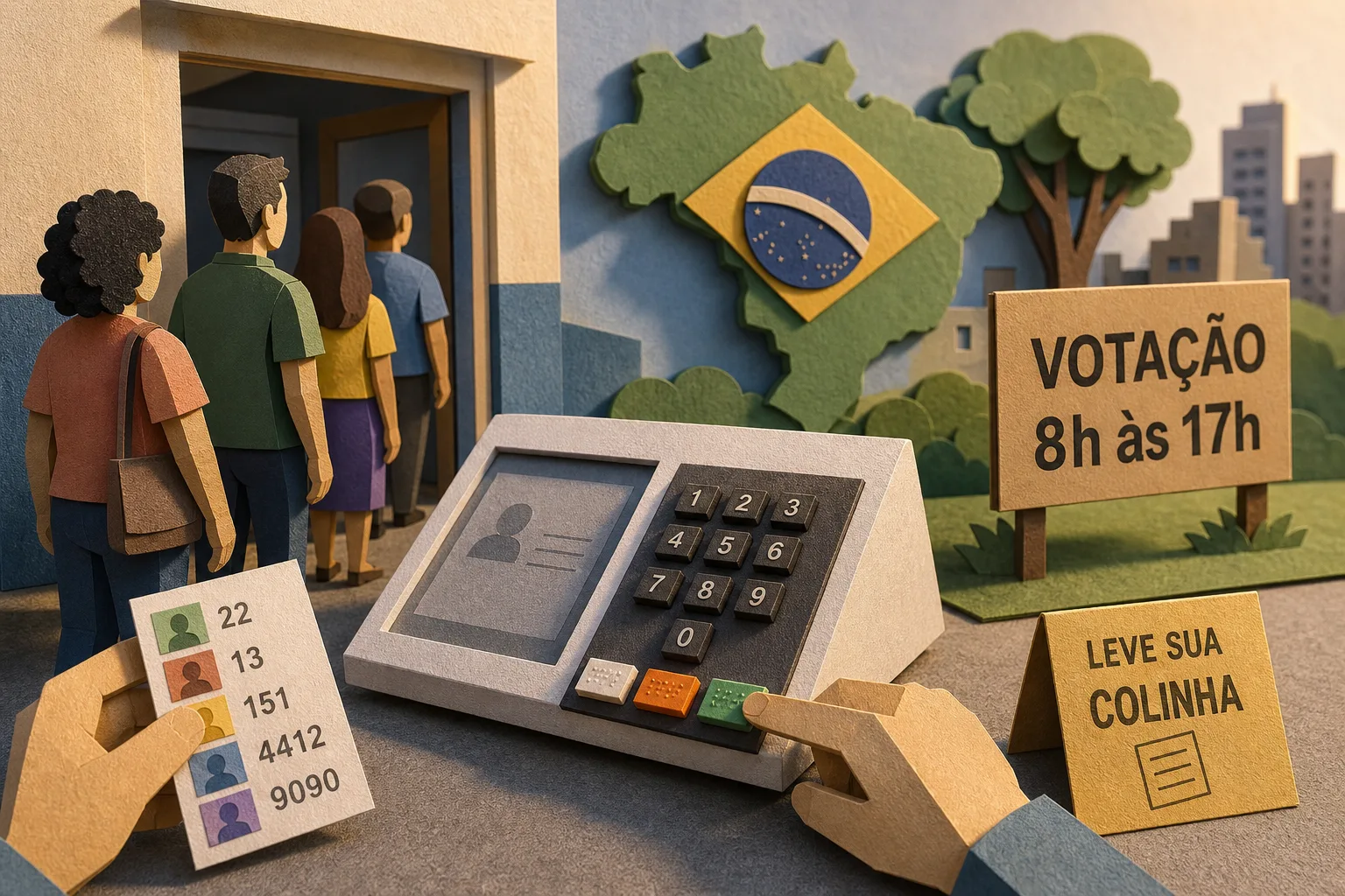 Eleitorado brasileiro comparece às urnas neste domingo para definir novos mandatos