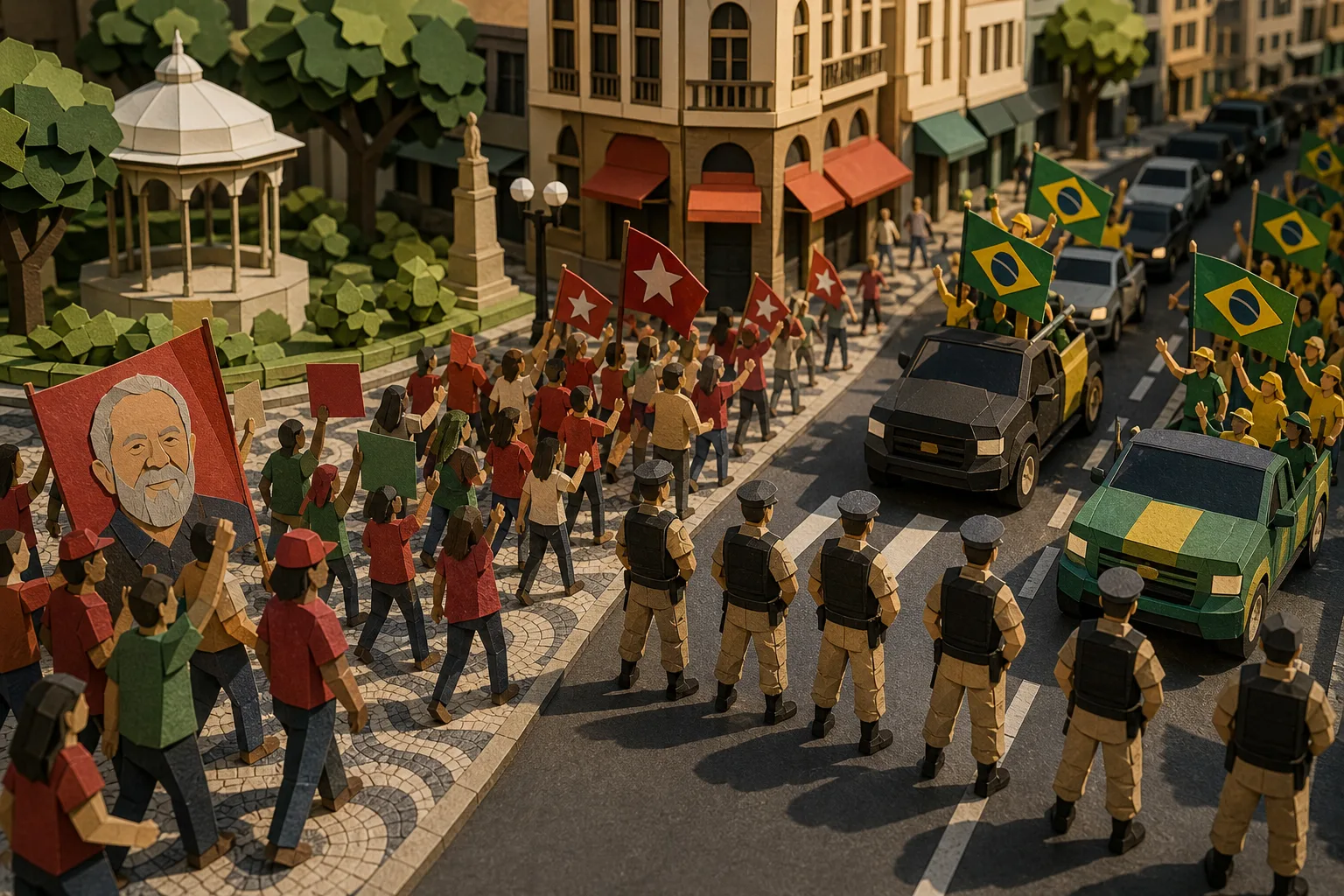 Eleitores de Lula realizam marcha em Juiz de Fora na véspera do pleito