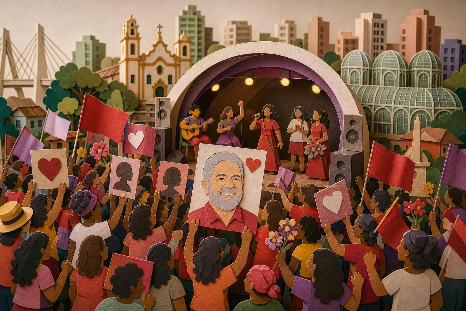 Eleitores de Lula se reúnem em manifestações pelo país em dia sem agenda do petista