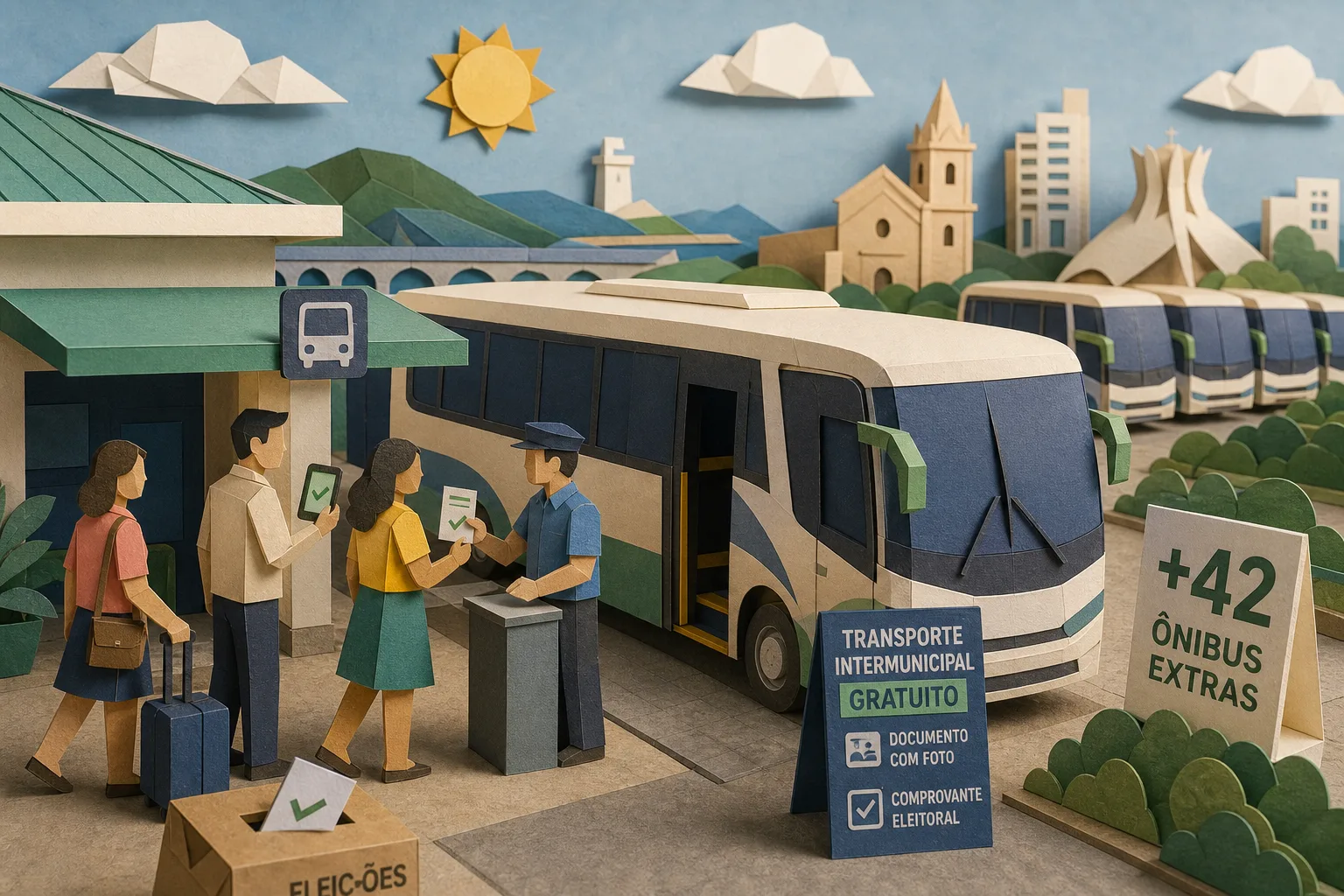 Eleitores de Sergipe terão transporte intermunicipal gratuito nos dois turnos