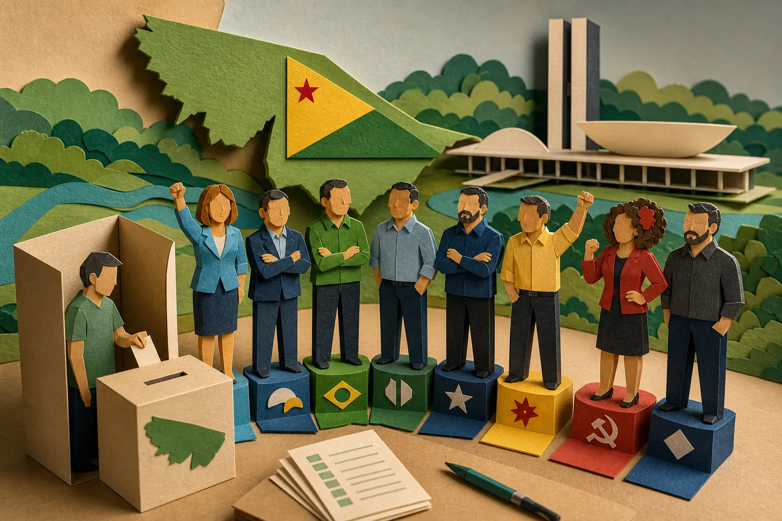 Eleitores do Acre definem os oito representantes do estado na Câmara dos Deputados