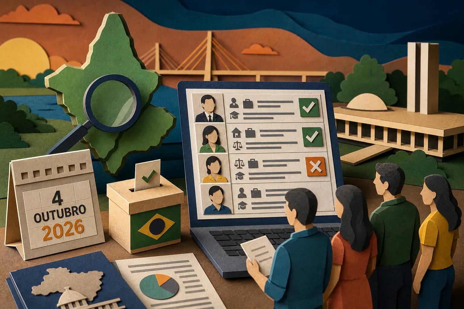 Eleitores do Amapá podem conferir lista de postulantes ao Senado para 2026