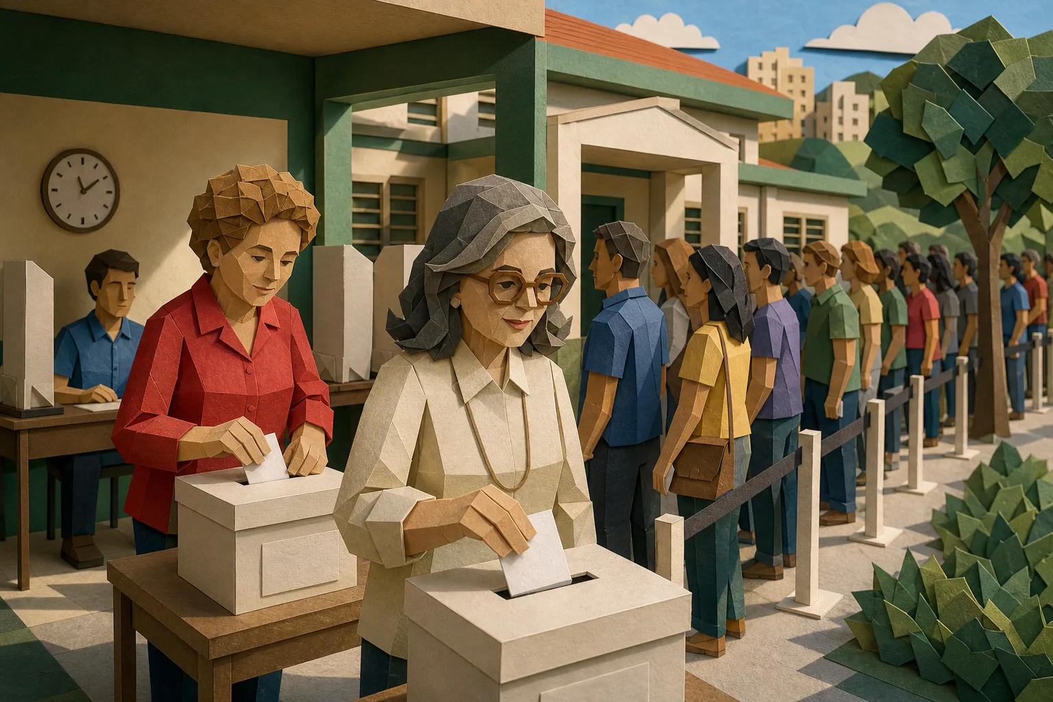 Eleitores e figuras públicas comparecem às urnas no segundo turno em Minas Gerais