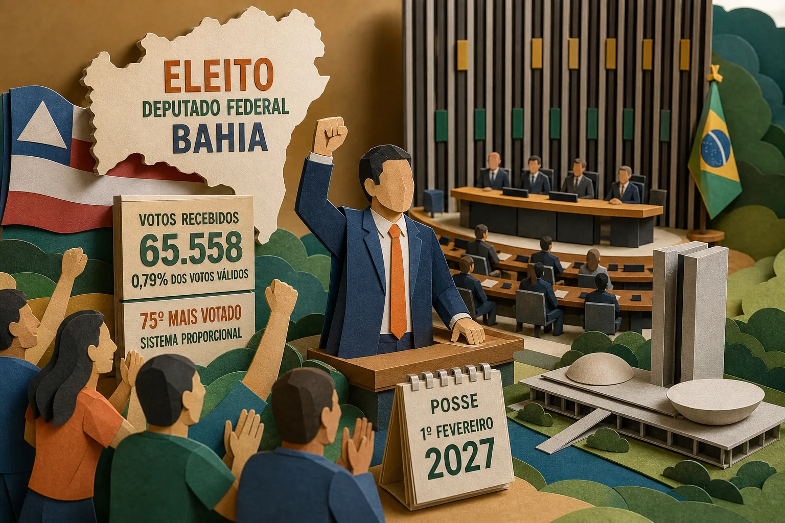 Elmo Vaz garante cadeira de deputado federal pela Bahia no pleito de 2026