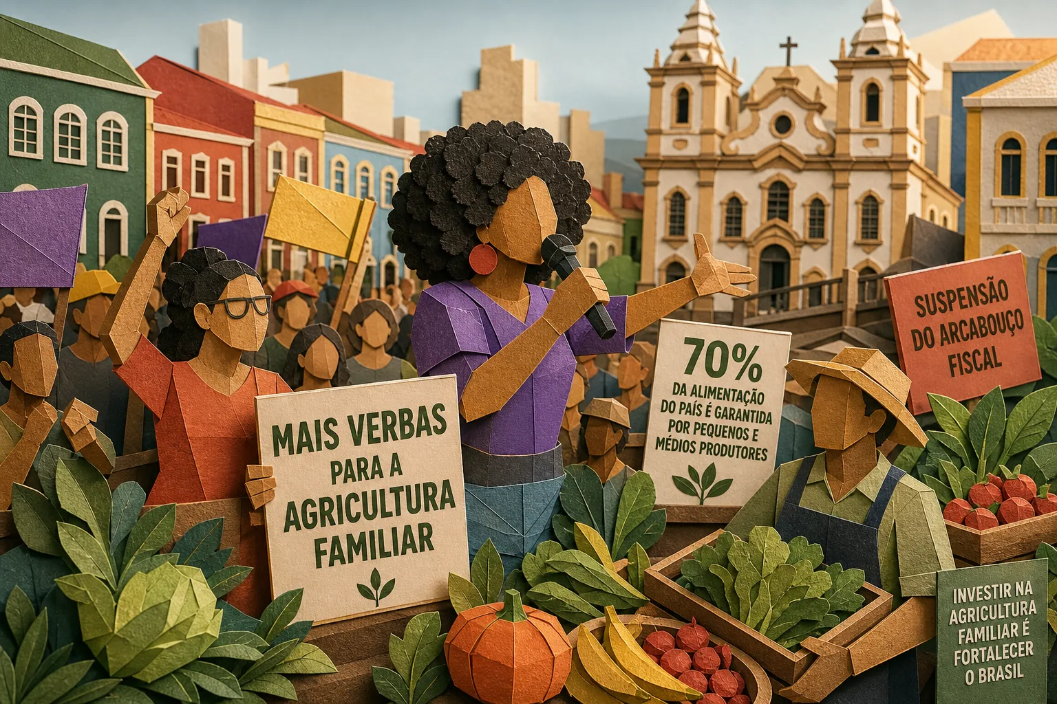 Em ato no Recife, Samara Martins propõe mais verbas para agricultura familiar