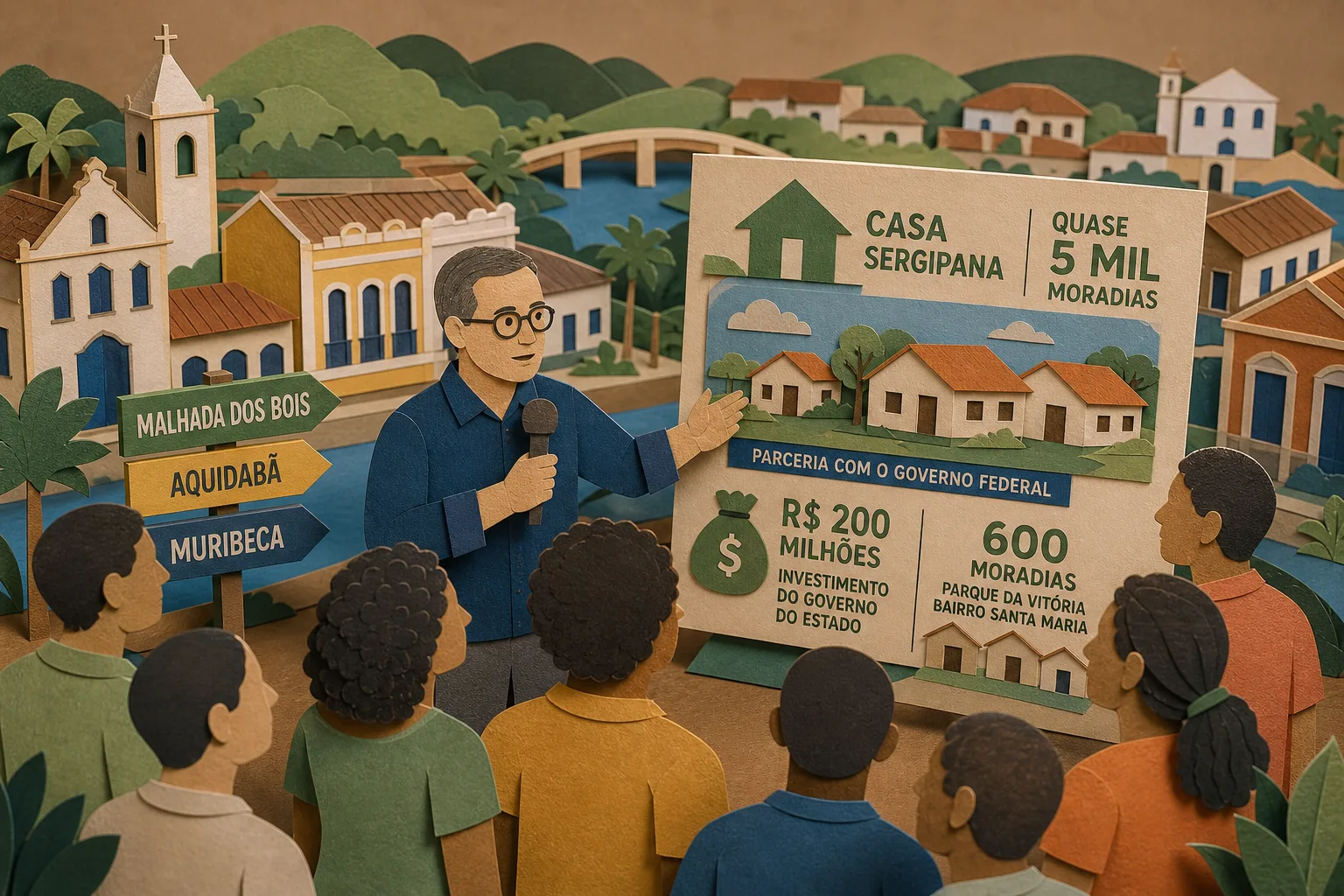 Em campanha pelo interior de Sergipe, Fábio apresenta projetos para a habitação