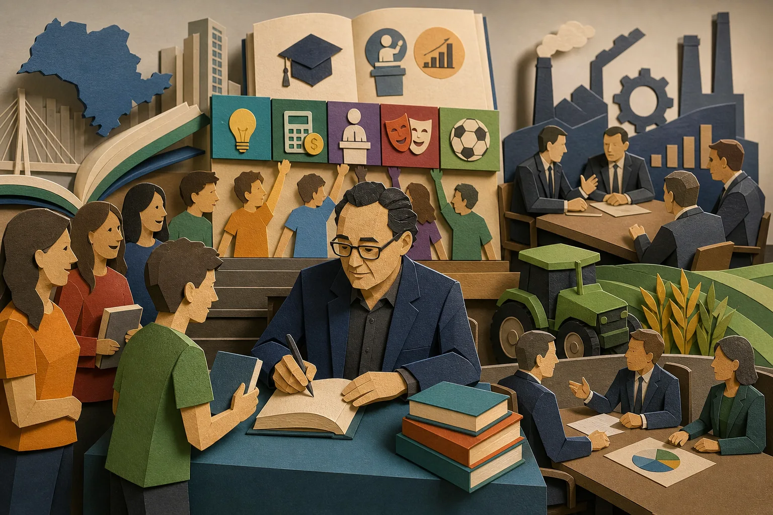 Em São Paulo, presidenciável Augusto Cury defende reformas no ensino e visita Bienal