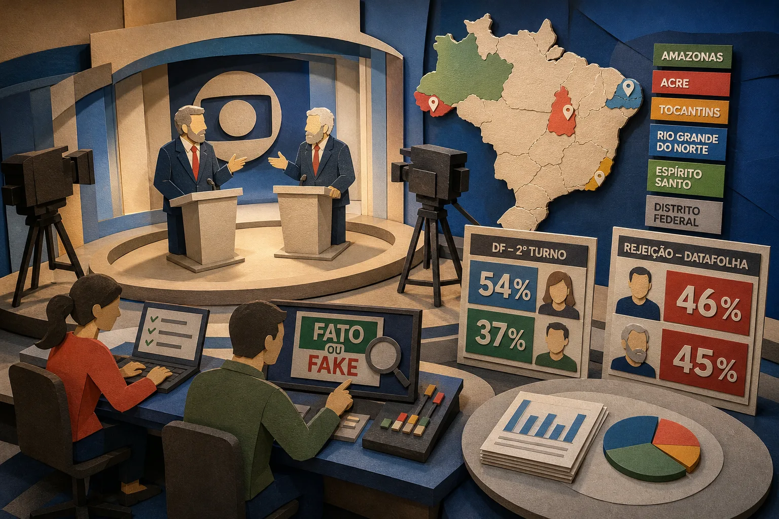 Emissora realiza debates estaduais e prepara confronto na corrida presidencial