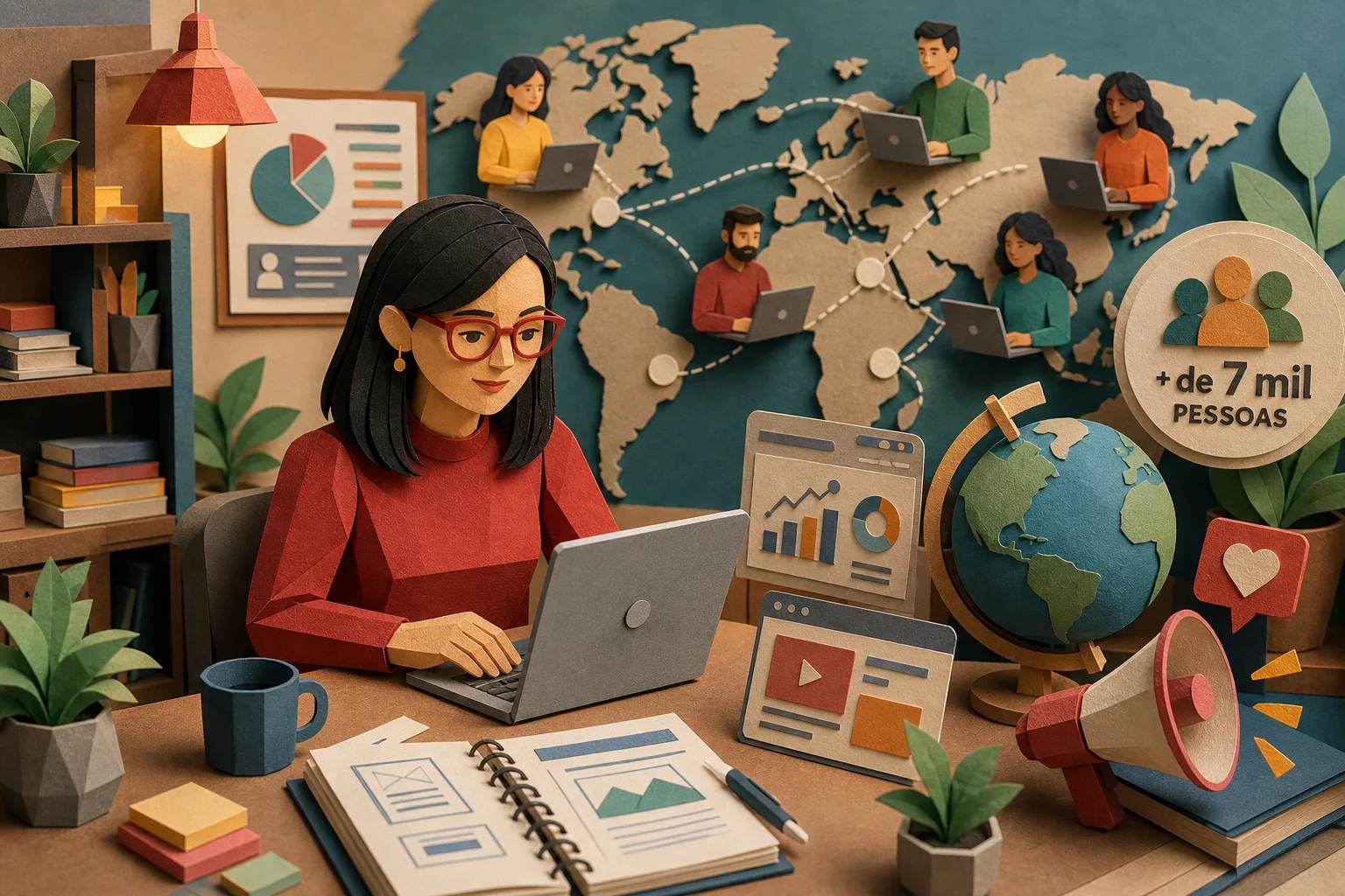 Empreendedora expande negócios digitais e atende clientes no Brasil e exterior