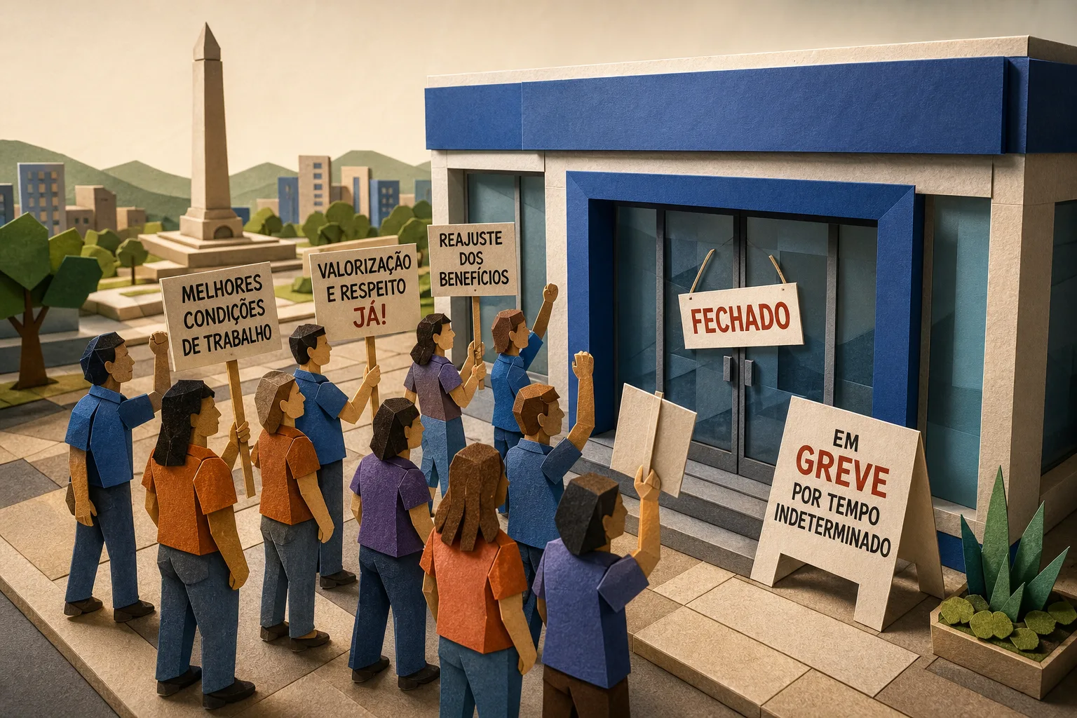 Empregados da Caixa entram em greve por tempo indeterminado no Triângulo Mineiro