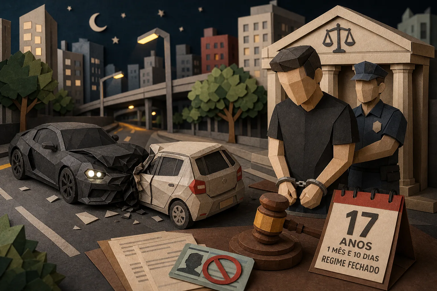 Empresário é sentenciado a 17 anos de prisão por colisão que matou condutor de app em SP