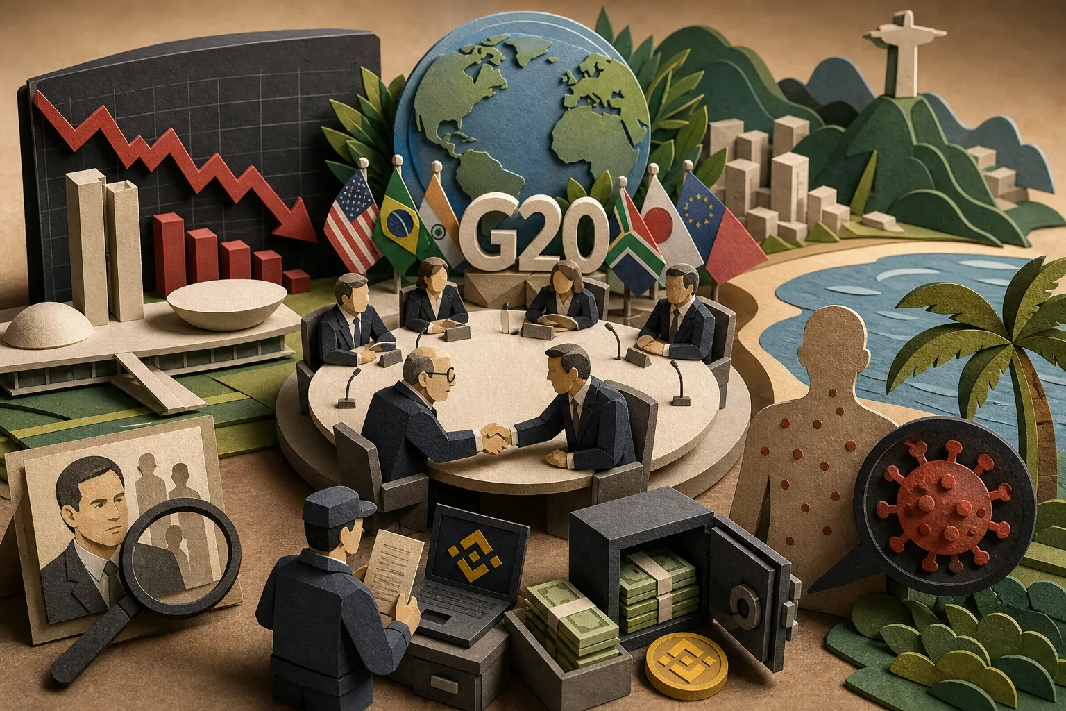Encontro do G20, forte queda do Ibovespa e alta de Mpox no Rio ganham destaque