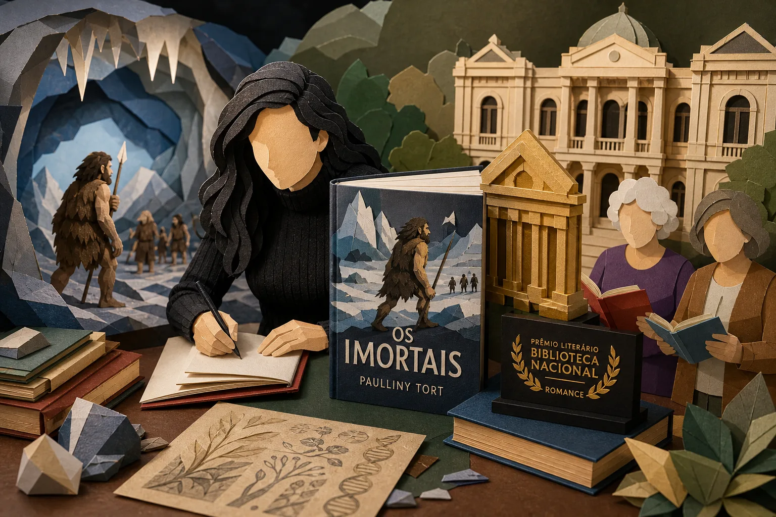 Escritora de Brasília é premiada pela Biblioteca Nacional com livro sobre neandertais