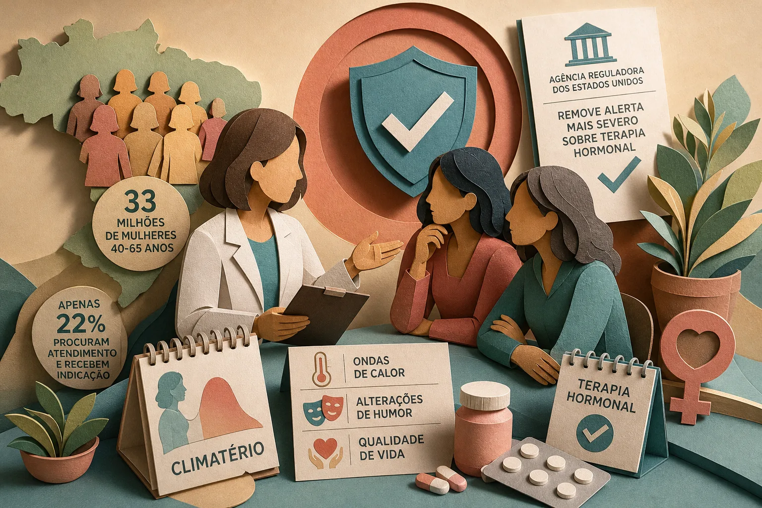 Especialistas reforçam segurança e benefícios da terapia hormonal no climatério