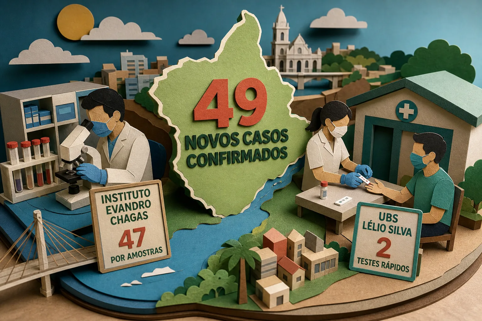 Estado do Amapá soma 49 novos casos confirmados em atualizações da saúde