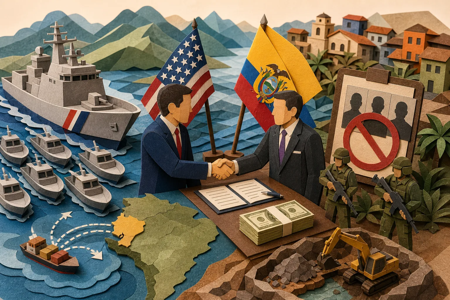 Estados Unidos ampliam cooperação militar e financeira contra o crime no Equador