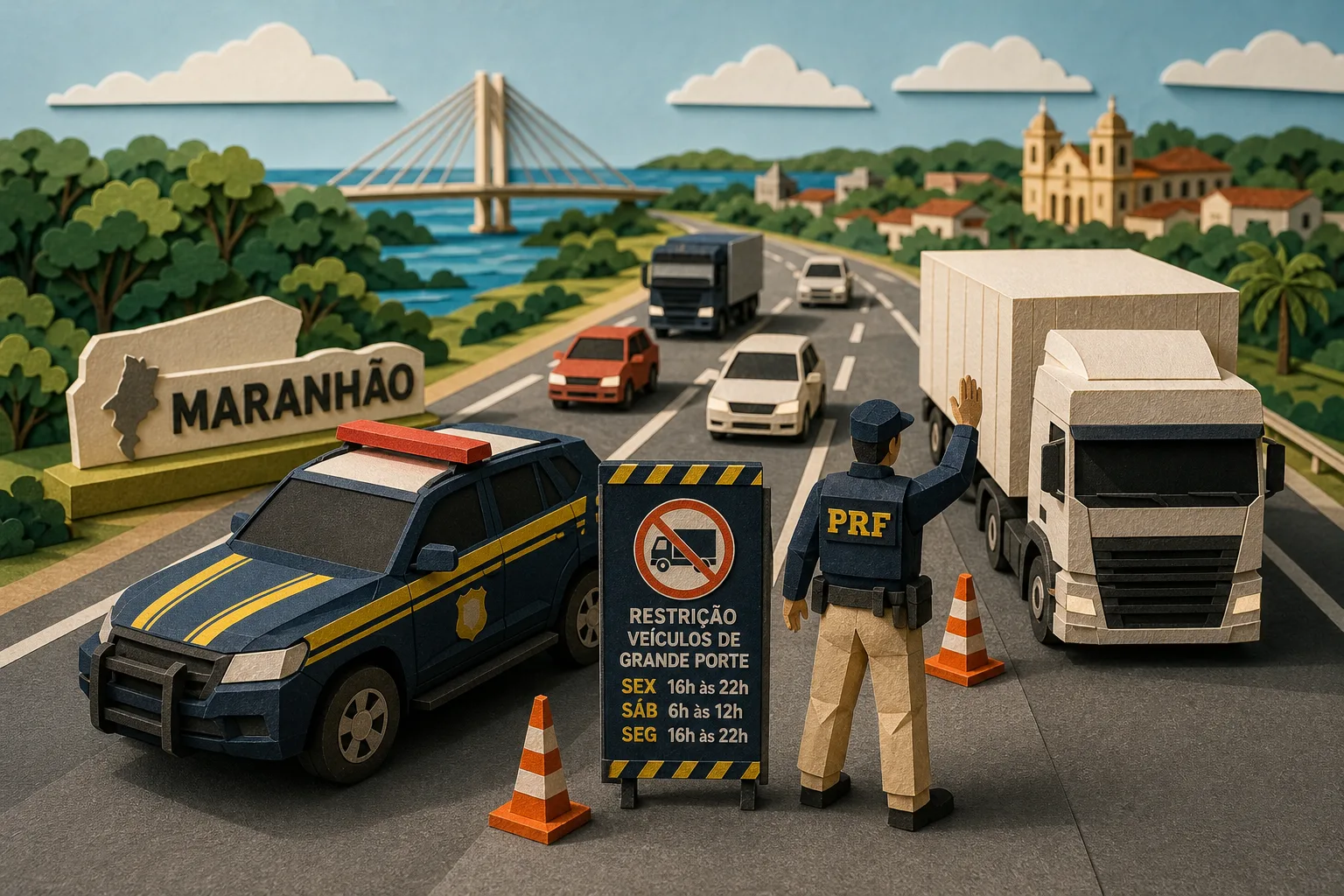 Estradas federais do Maranhão recebem reforço no policiamento durante o feriado