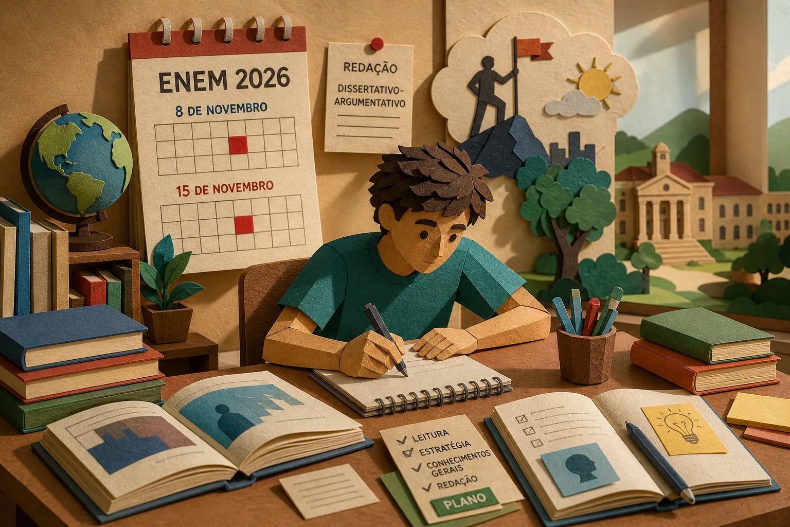 Estratégia de texto e hábito de ler impulsionam notas na redação do Enem 2026