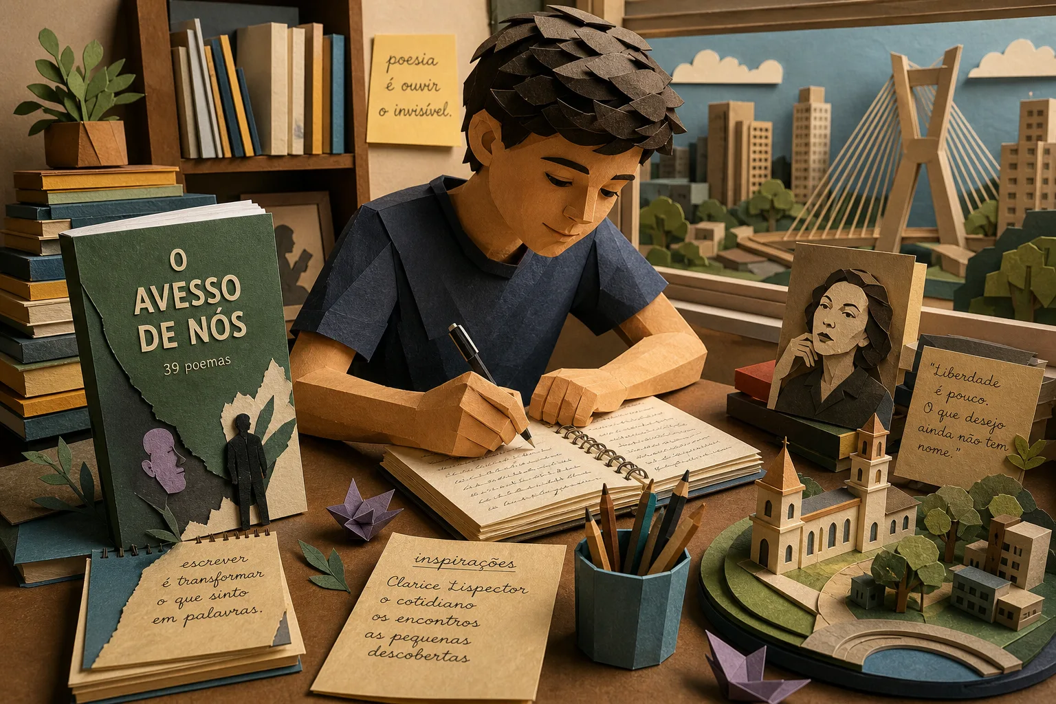 Estudante paulista de 14 anos estreia na literatura com coletânea de 39 poemas