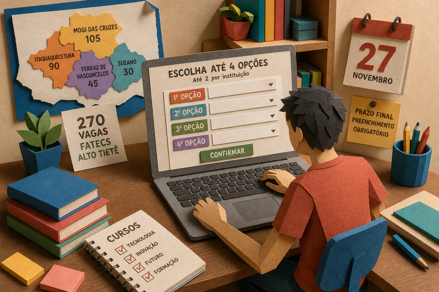 Estudantes do Provão Paulista começam a definir opções para o ensino superior