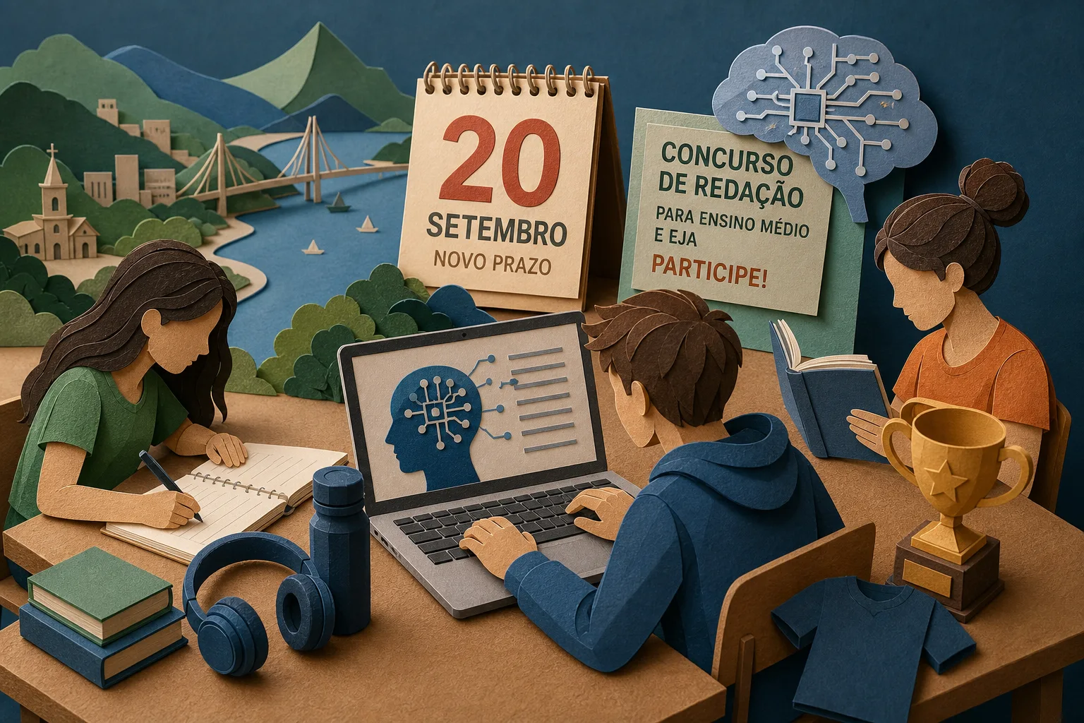 Estudantes do Sul do Rio têm novo prazo para participar de concurso de redação