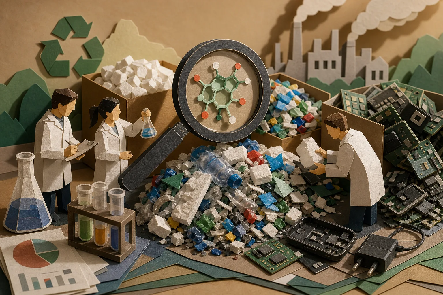 Estudo aponta compostos químicos perigosos na maioria dos resíduos para reciclagem