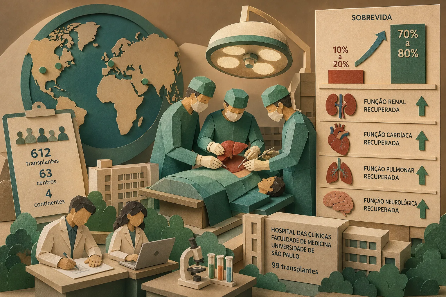 Estudo internacional comprova eficácia do transplante hepático em casos gravíssimos