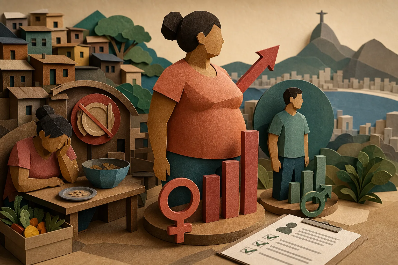 Estudo vincula privação alimentar a salto nos índices de obesidade entre mulheres