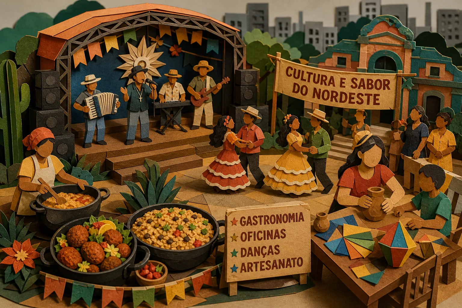 Evento gratuito na Zona Norte de São Paulo destaca culinária e música do Nordeste