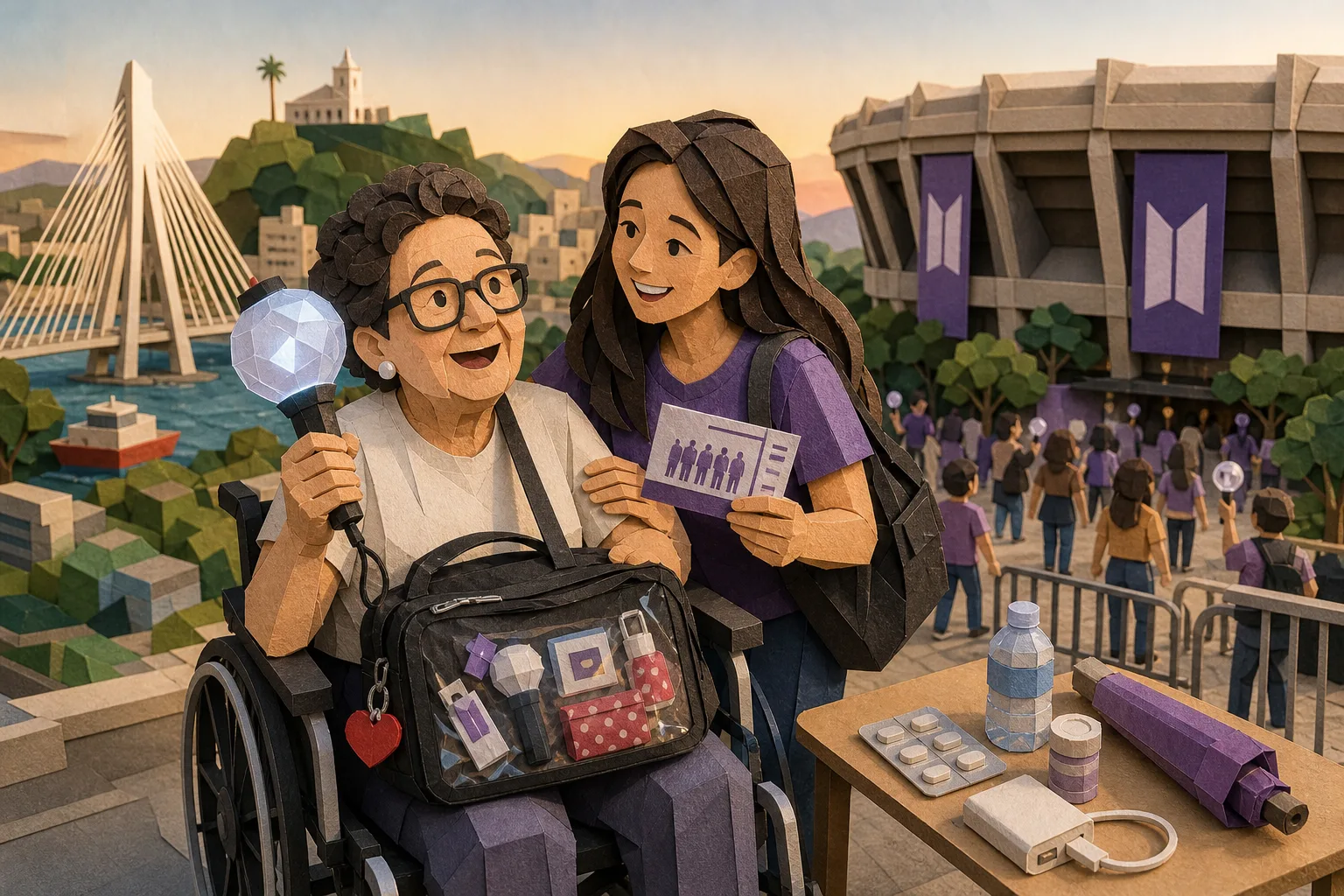 Fã de 86 anos realiza sonho de ir a show do grupo BTS em estádio de São Paulo