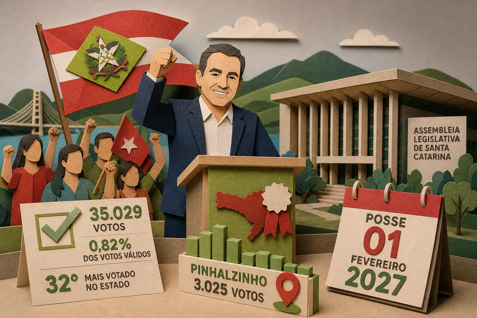 Fabiano da Luz conquista reeleição e garante terceiro mandato na Alesc