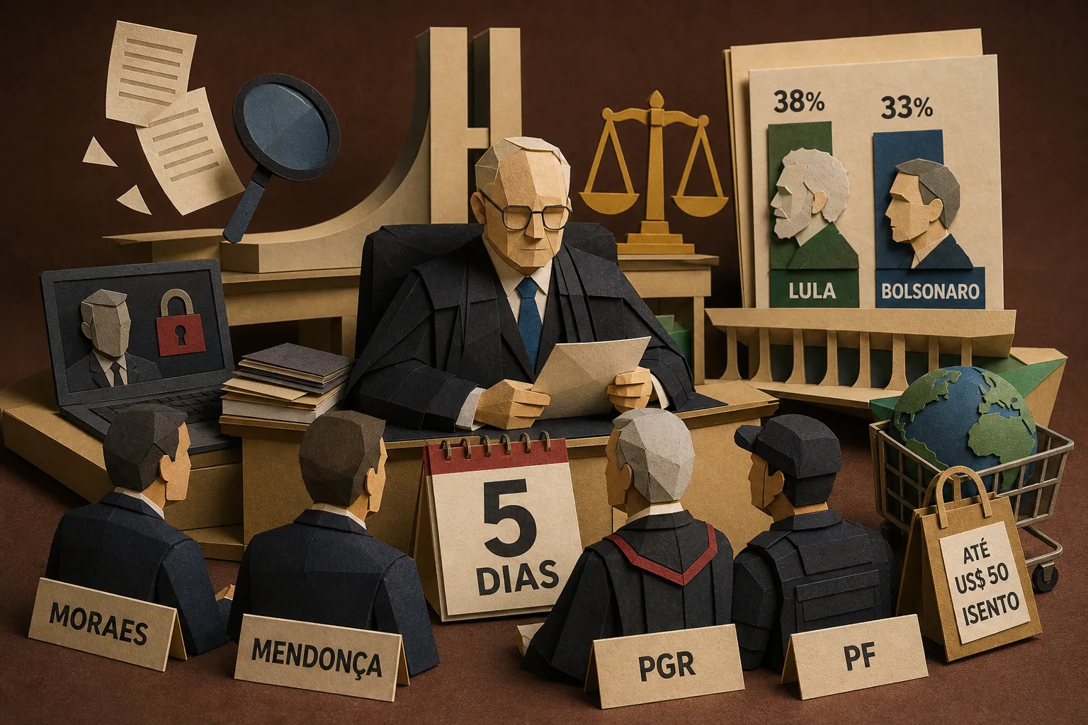 Fachin dá cinco dias para Moraes, Mendonça, PGR e PF prestarem informações
