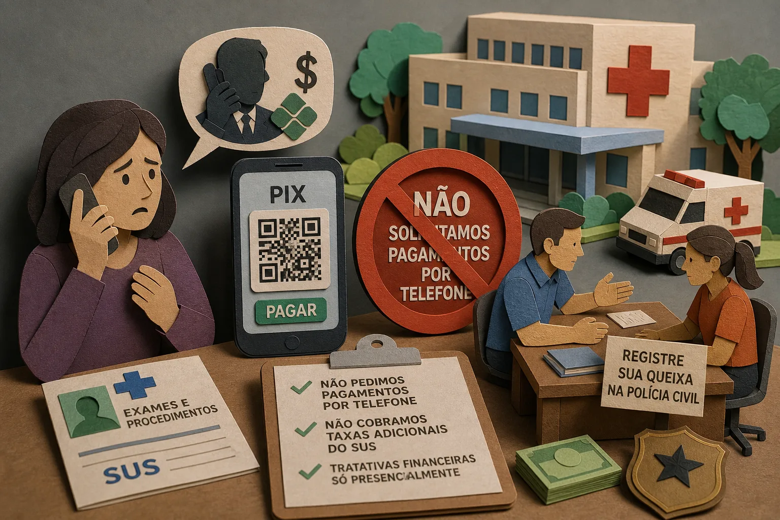 Falsos funcionários da Santa Casa cobram taxas por Pix em São Sebastião do Paraíso