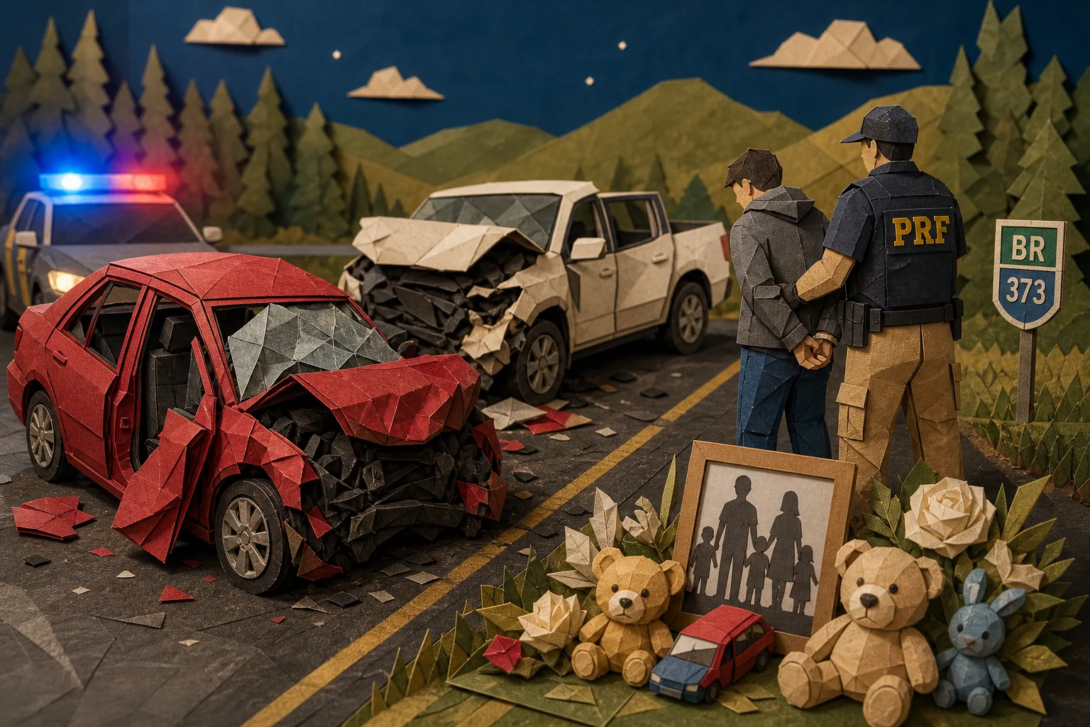 Família de cinco pessoas morre em colisão com motorista embriagado e sem CNH no Paraná