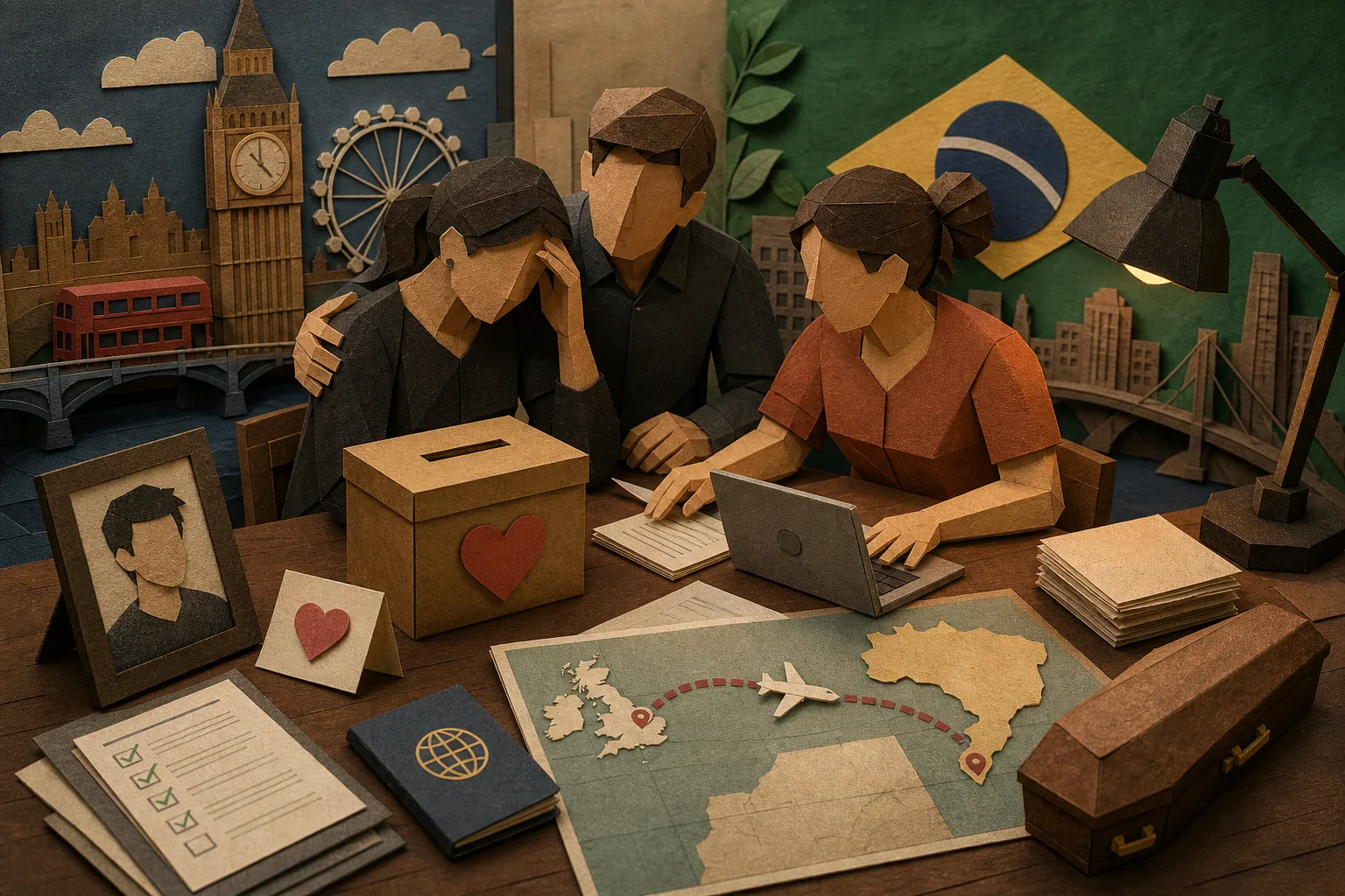 Família faz vaquinha para custear repatriação de brasileiro morto na Inglaterra