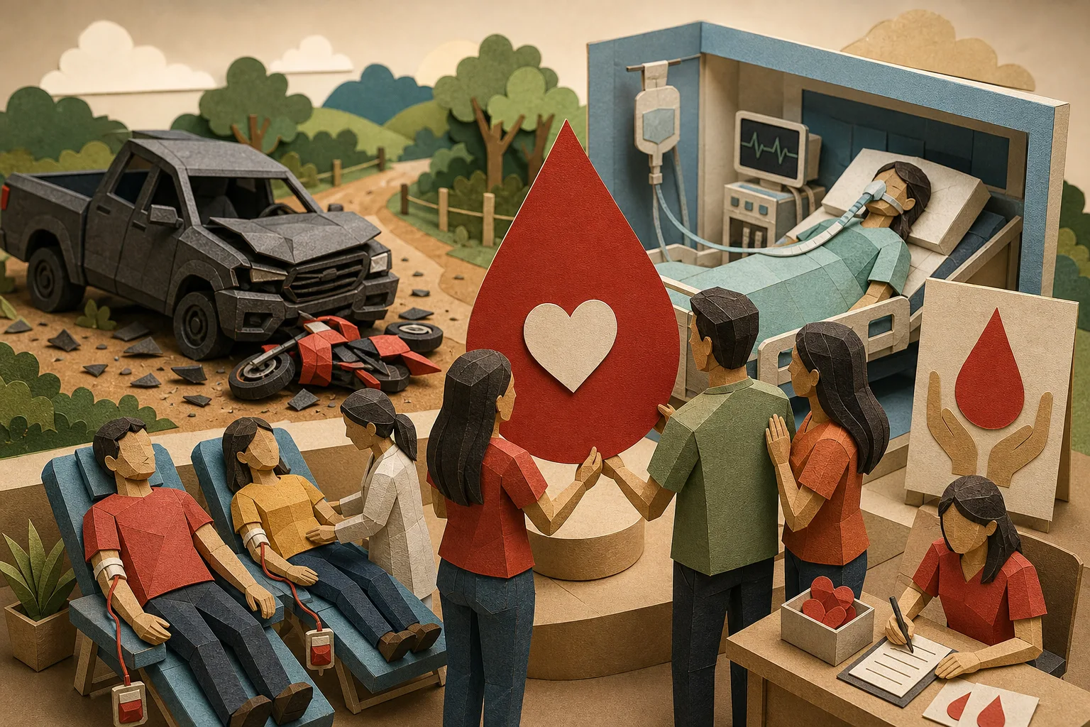 Família mobiliza campanha de sangue para adolescente ferida em colisão no Acre
