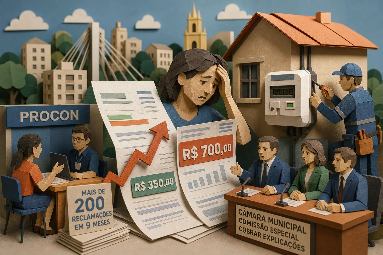 Faturas de energia disparam após instalação de novos medidores em Sorocaba