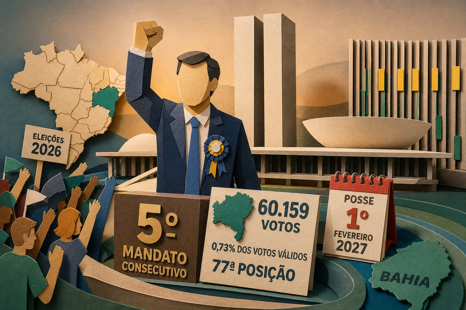 Felix Mendonça garante quinto mandato consecutivo na Câmara dos Deputados pela Bahia
