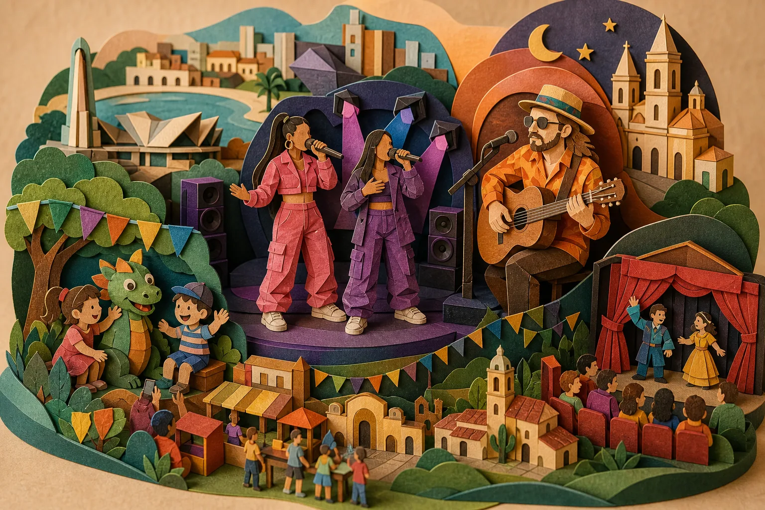 Feriadão na Paraíba tem shows de Tasha & Tracie, Geraldo Azevedo e festivais