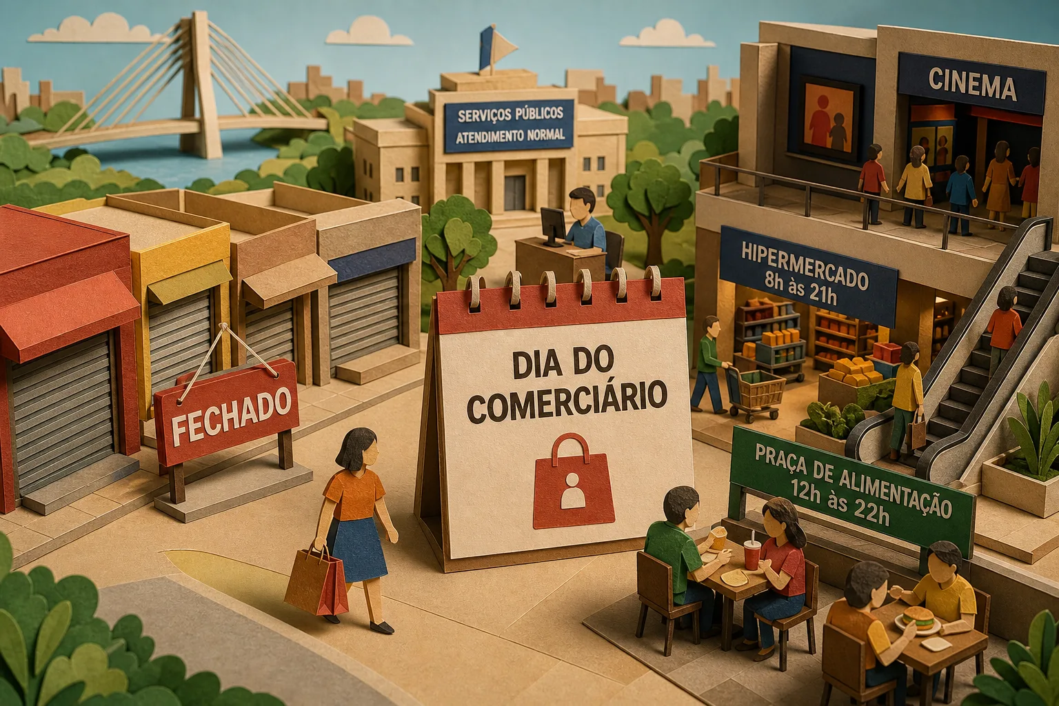 Feriado altera horários do comércio e shopping nesta segunda-feira em Petrolina